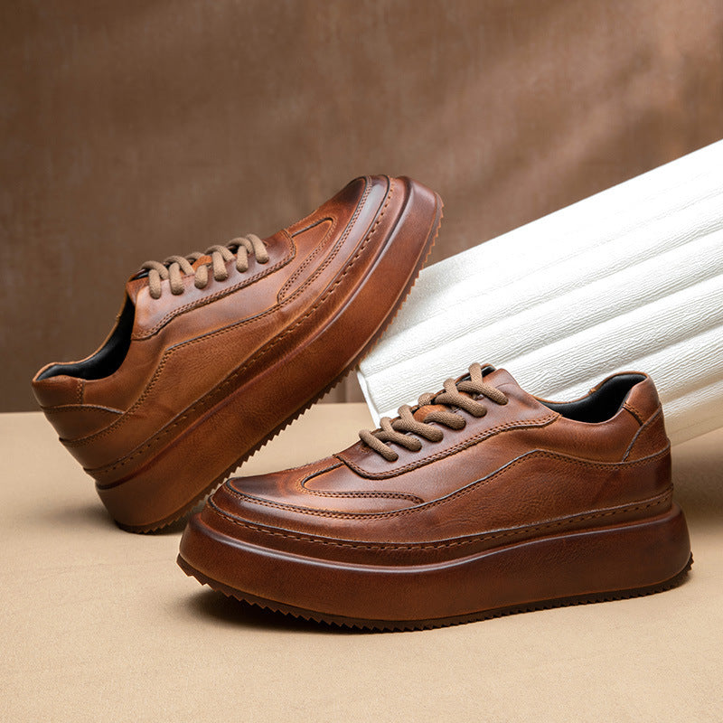 Men's New Retro Handmade Cowhide Business Casual Shoes
