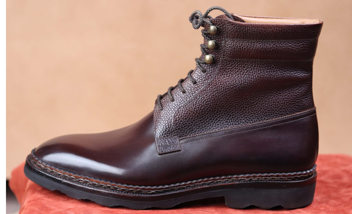 New Retro Fully Handmade Cowhide Casual Boots