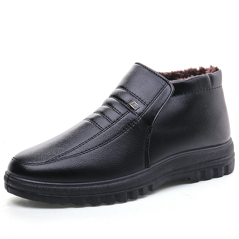Men's Genuine Leather Warm Ankle Boots