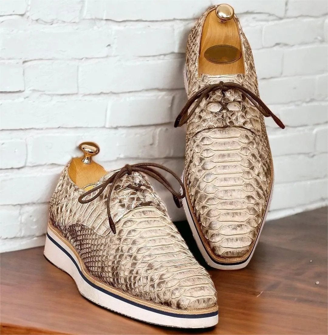 (⏰Last Day 49% OFF)-Python Runt Scaled Men's Shoes