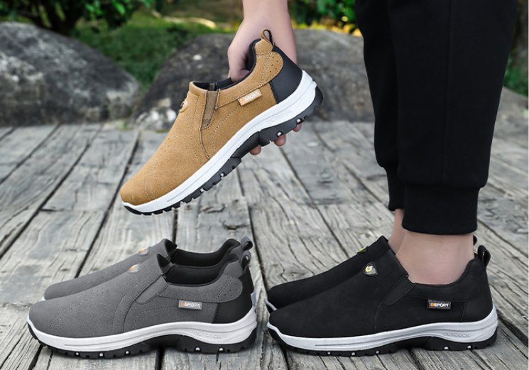 New Solid Color Suede Versatile Soft Sole Slip-on Casual Shoes