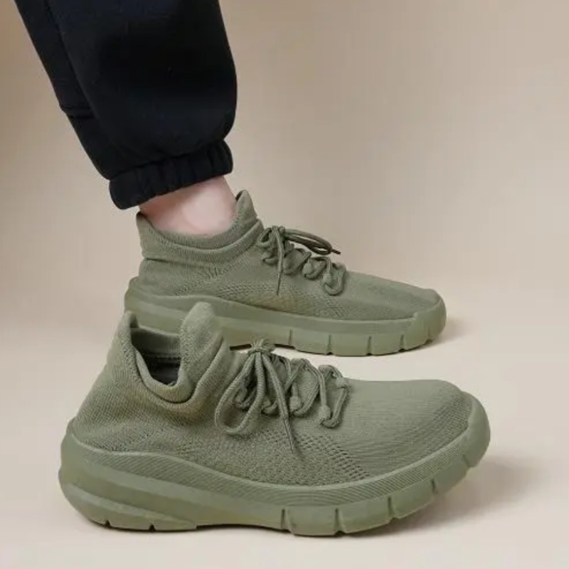 Men's Casual Soft-Soled Lace-Up Mesh Shoes