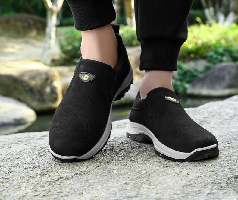 New Solid Color Suede Versatile Soft Sole Slip-on Casual Shoes