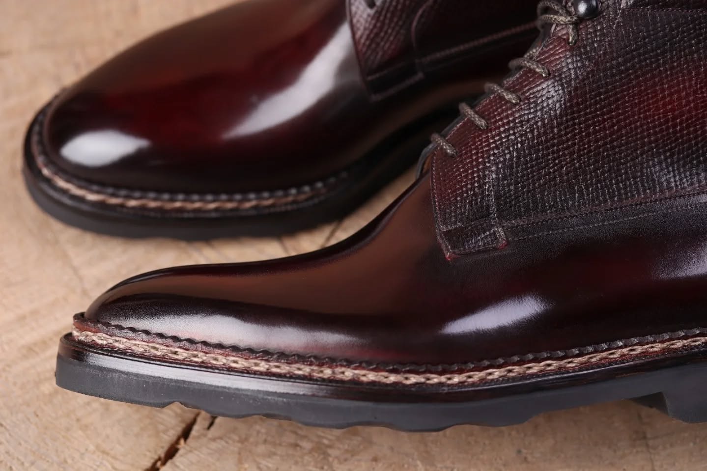 New Retro Fully Handmade Cowhide Casual Boots