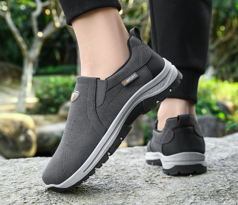 New Solid Color Suede Versatile Soft Sole Slip-on Casual Shoes