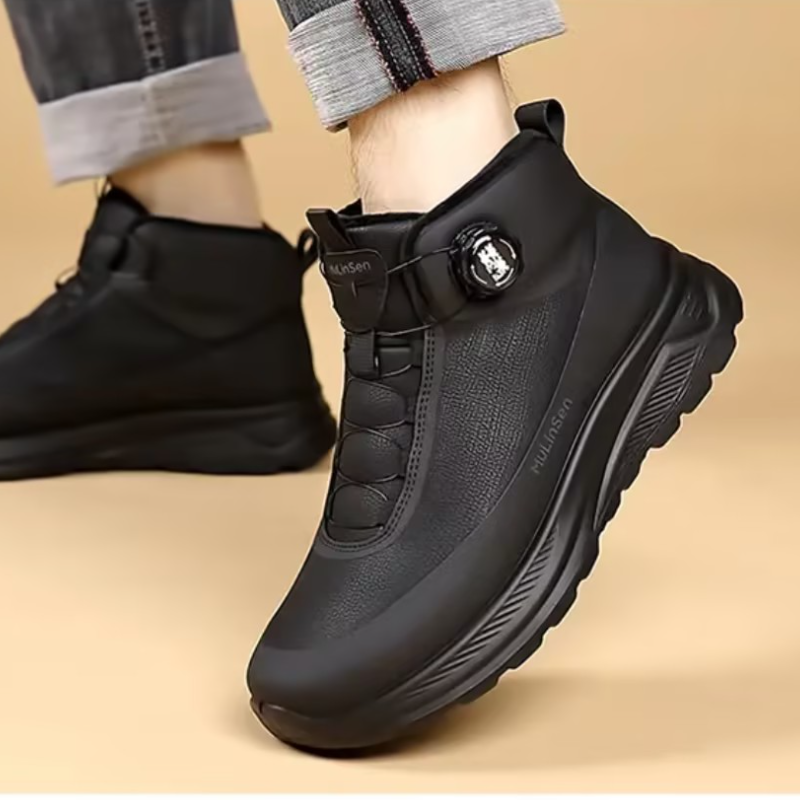 Genuine Leather Warm Ankle Boots