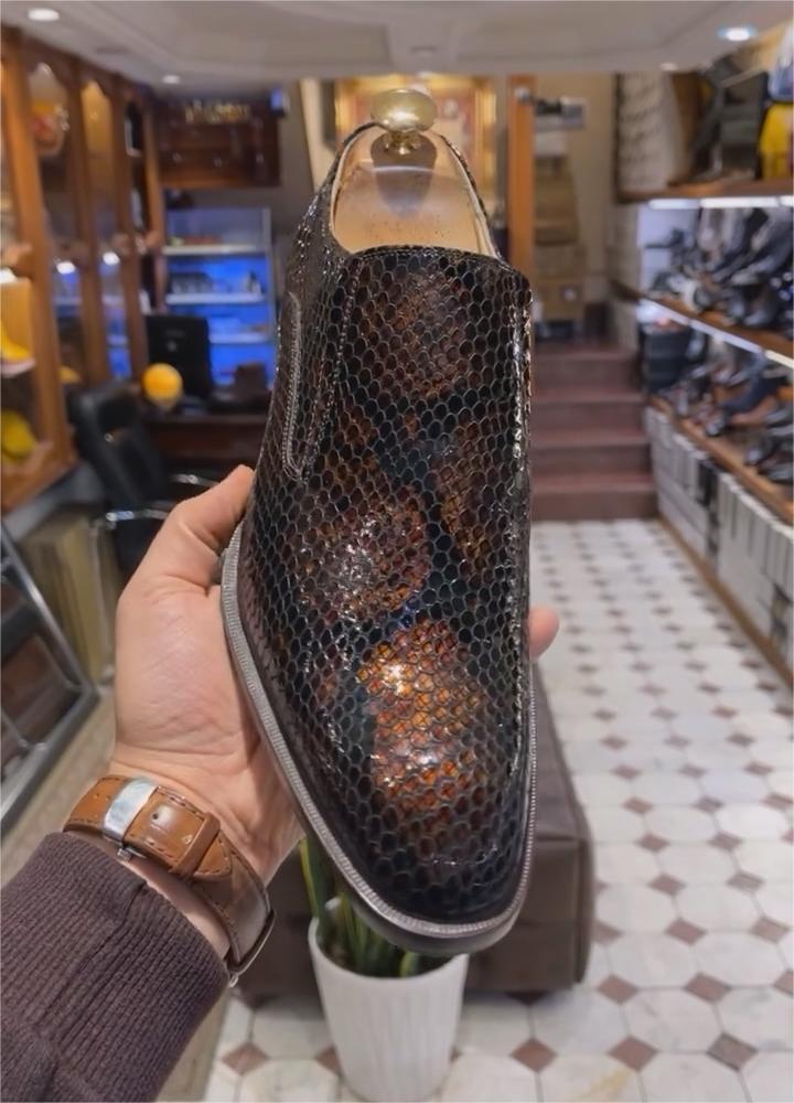 (⏰Last Day 49% OFF)Laceless Anti-wrinkle Snakeskin Shoes