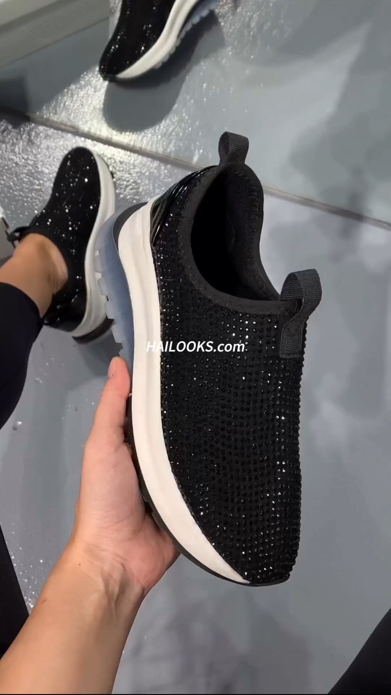 Shiny Thick Soft Sole Non-slip Comfortable Casual Shoes