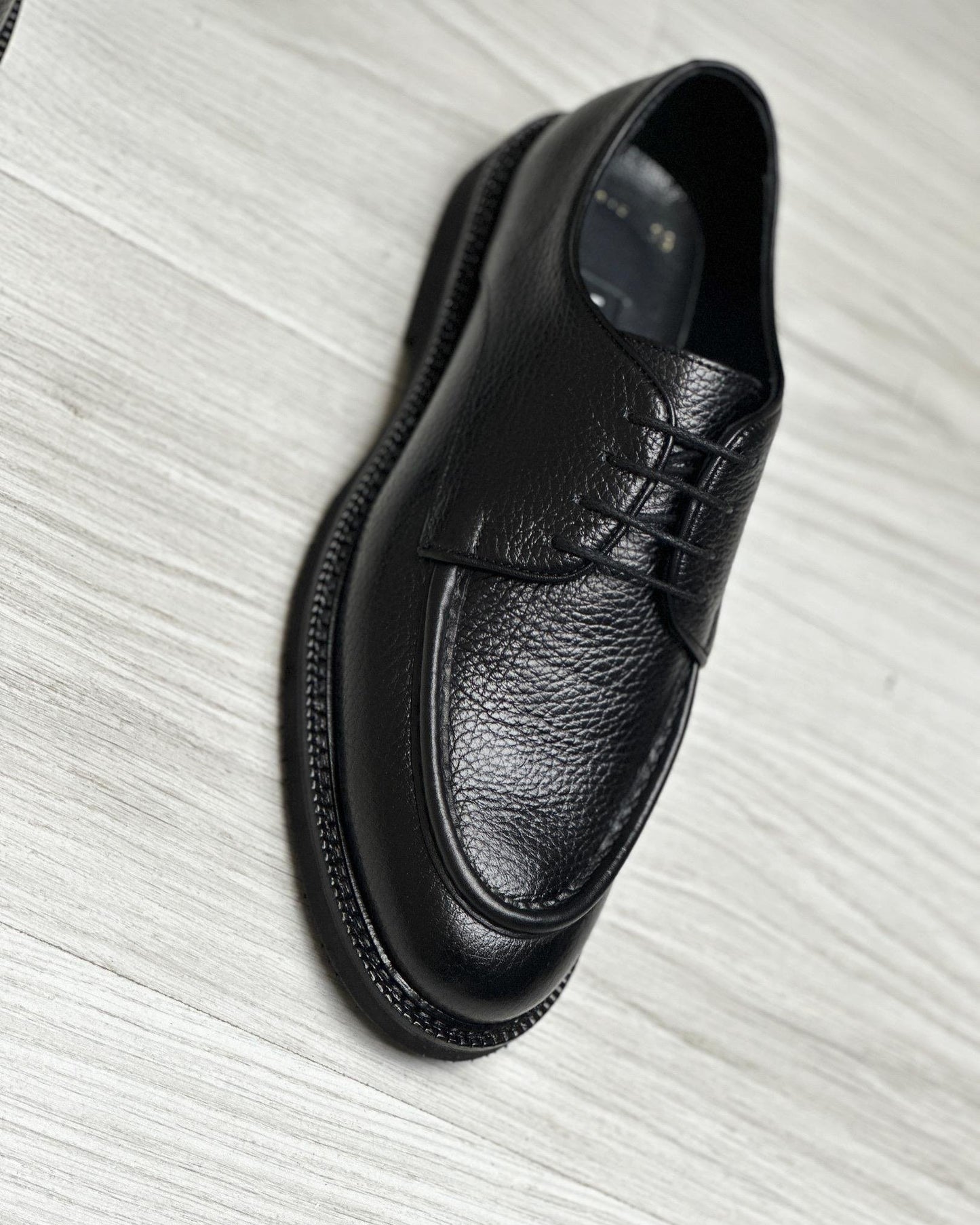 ✅High -quality Dedication✅Men's Classic Black Genuine Leather Casual Shoes