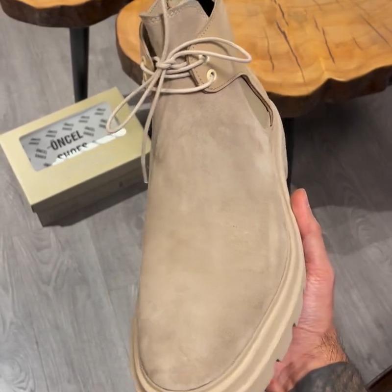 ✅High -quality Dedication✅Men's New British Style Suede & Genuine Leather All-match Casual Boots