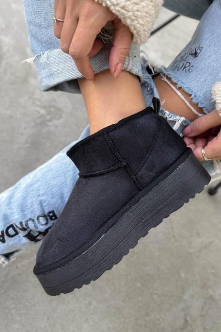 Winter Women's Mid-calf Wool Warm Thick-soled Snow Boots