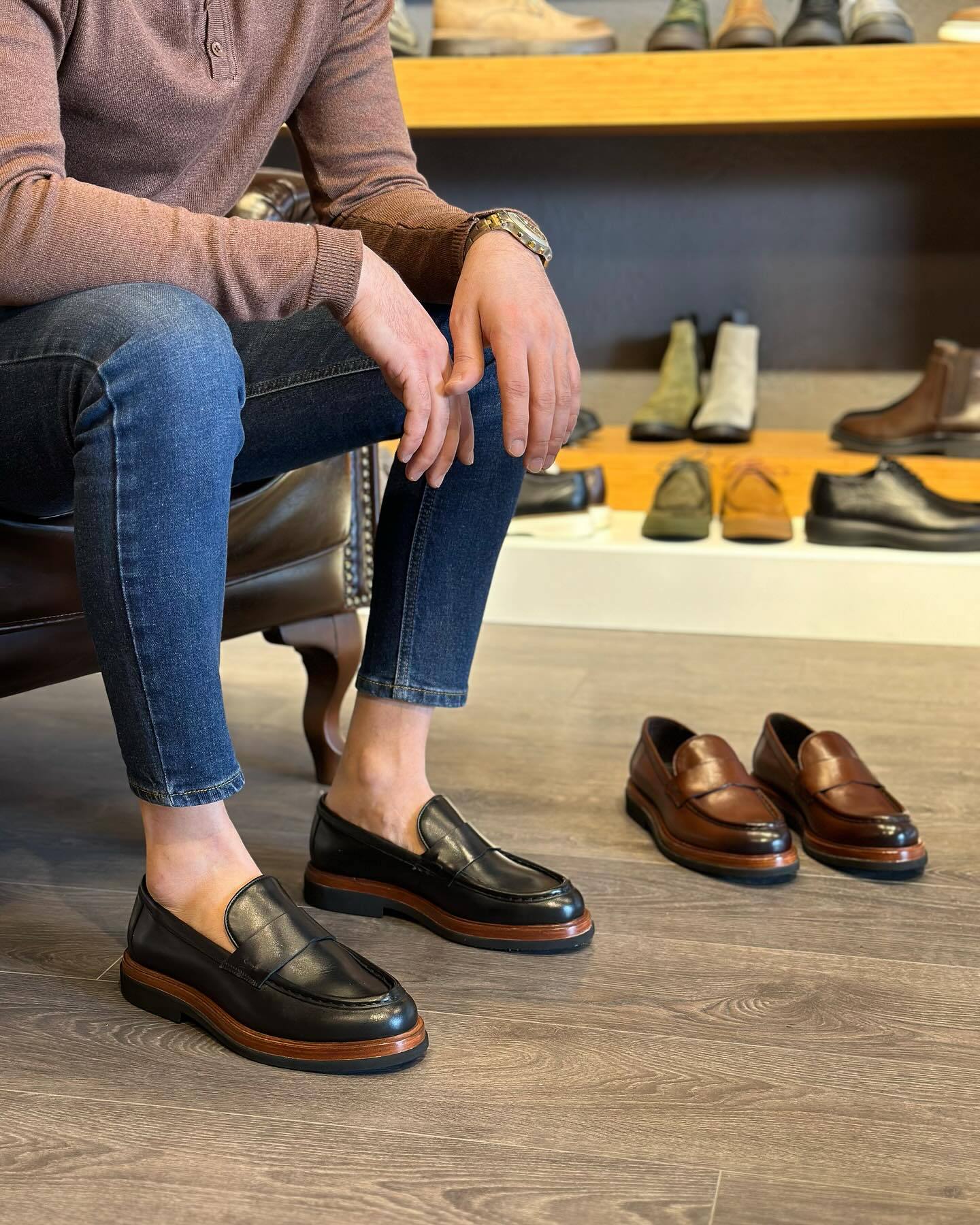 ✅High -quality Dedication✅Men's New Retro Genuine Leather Slip-on Casual Shoes