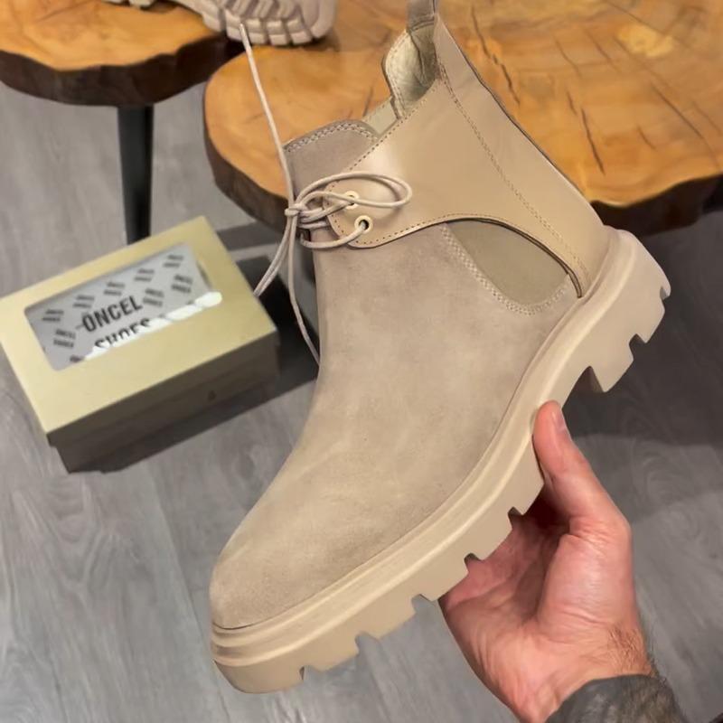 ✅High -quality Dedication✅Men's New British Style Suede & Genuine Leather All-match Casual Boots