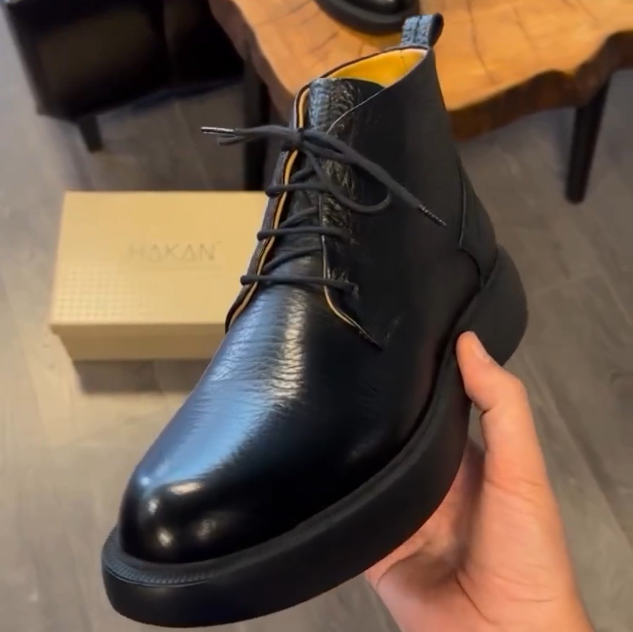 ✅High -quality Dedication✅Men's New Genuine Leather Classic Casual High Top Shoes
