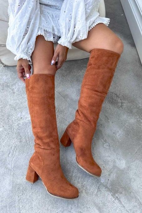 Premium Soft Suede Boots With Velvet Lining