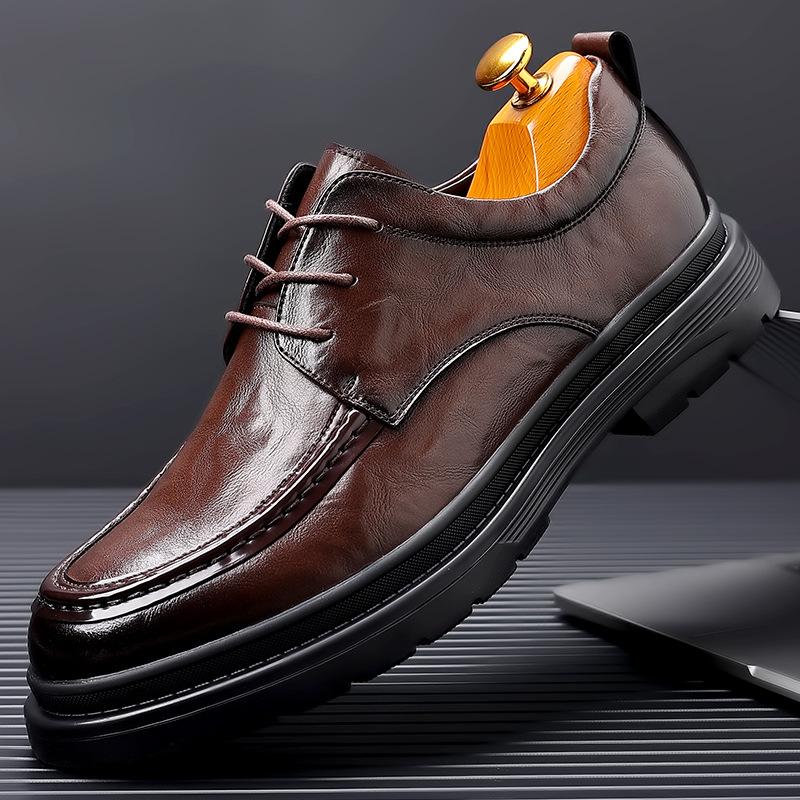 ✅High -quality Dedication✅Men's British Style Genuine Leather All-match Business Casual Shoes