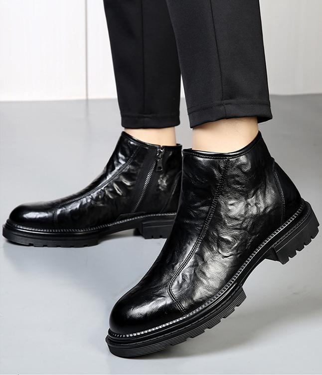 ✅High -quality Dedication✅Men's Retro Genuine Leather Thick Sole Casual Martin Boots