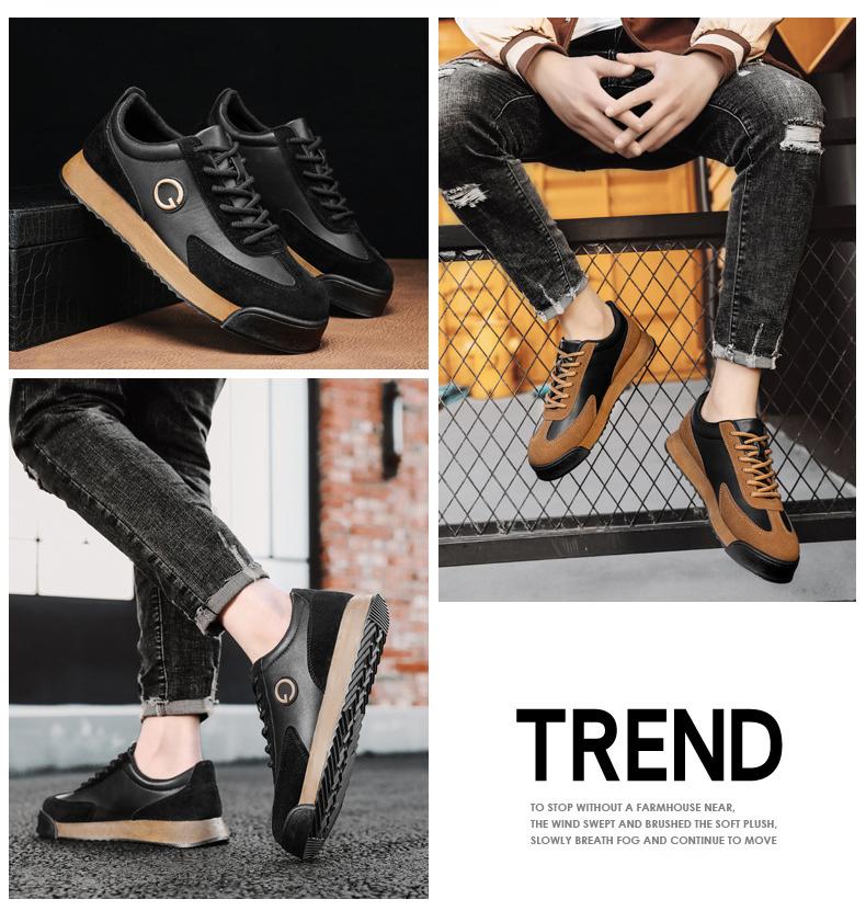 ✅High -quality Dedication✅Men's New Genuine Cowhide Thick-soled Casual Shoes