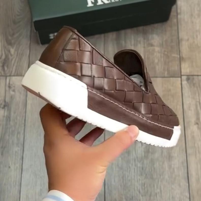 ✅High -quality Dedication✅Men's New Woven Genuine Cowhide Versatile Casual Shoes