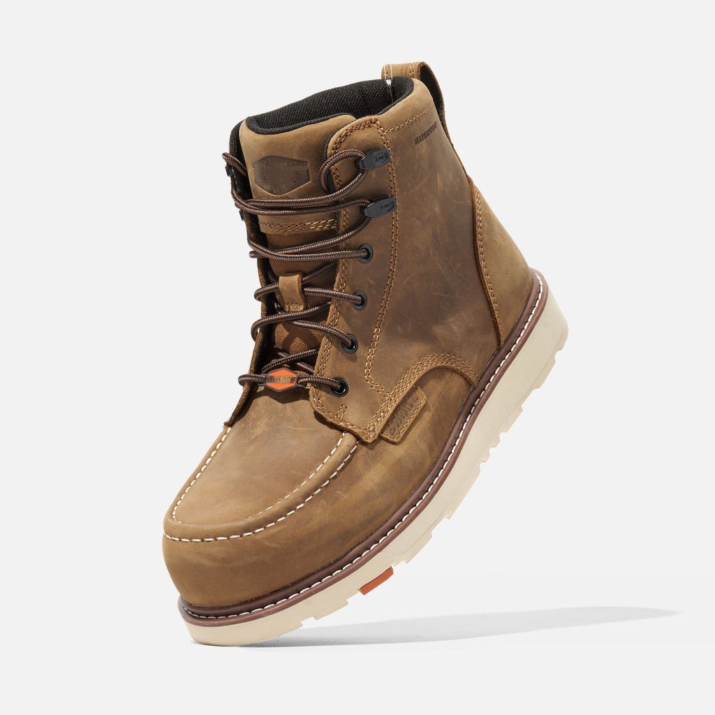 ✅High -quality Dedication✅Waterproof Casual Moc Toe Work Boot