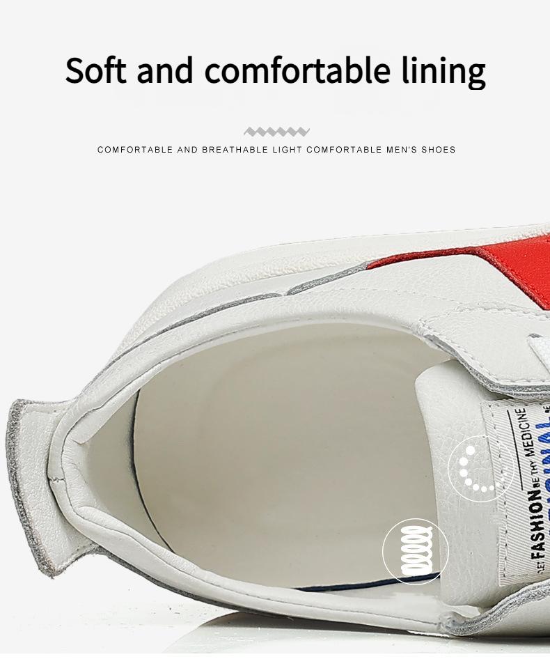 New Men's Genuine Leather Casual Running Shoes
