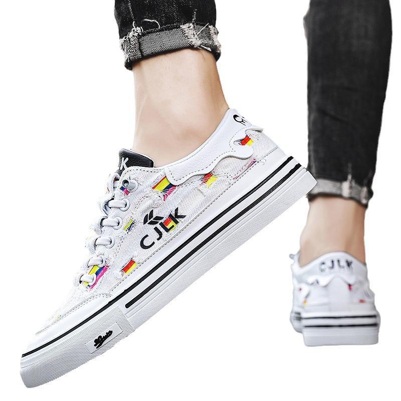 🔥Limited Time Offer 49% OFF🔥Leather printed texture breathable casual shoesMen's Slip Resistant Canvas Work Shoes