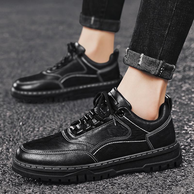🔥Limited Time Offer 49% OFF🔥Fall Men's Classic Black PU Leather Shoes