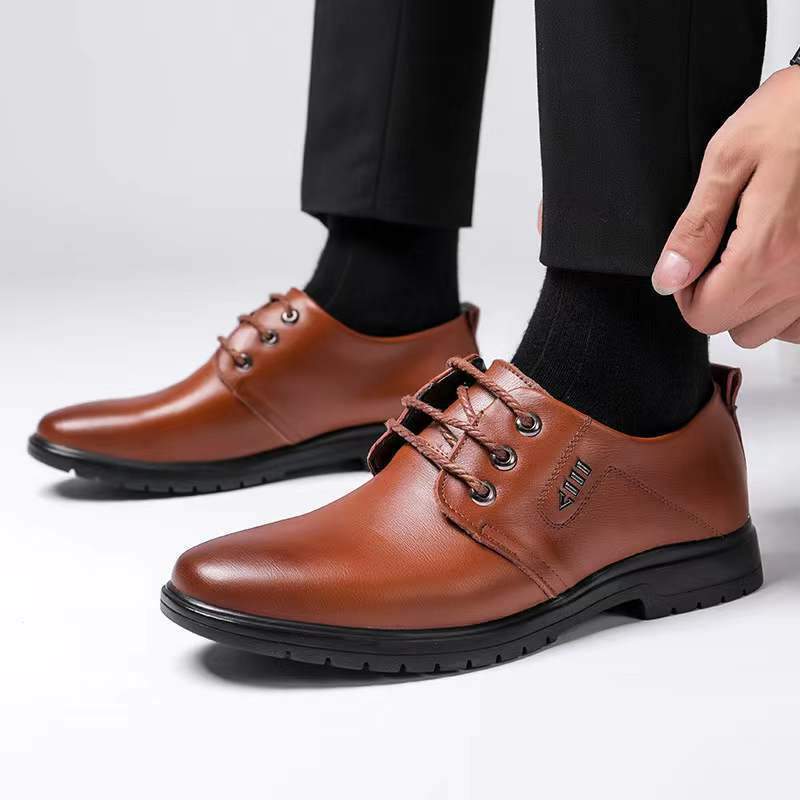 🔥Limited Time Offer 49% OFF🔥Men's Breathable Soft-Soled Business Leather Shoes