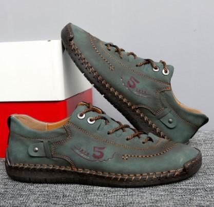 Men's Handmade Stitching Casual Shoes Flats Outdoor Walking Sneakers
