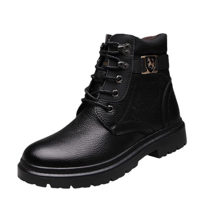 🔥Limited Time Offer 49% OFF🔥Men's autumn and winter British casual top layer cowhide Martin boots