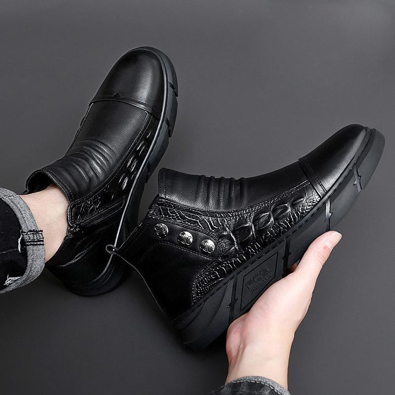 🔥Limited Time Offer 49% OFF🔥Crocodile Print High Top Martin Boots