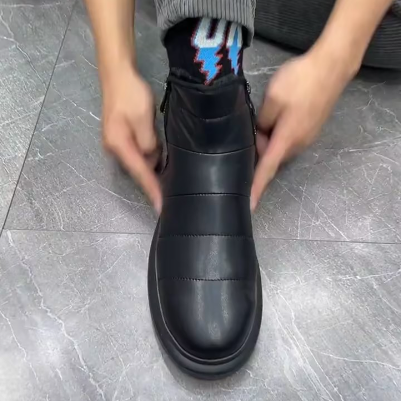 Men's Fleece-Lined Chelsea Boots