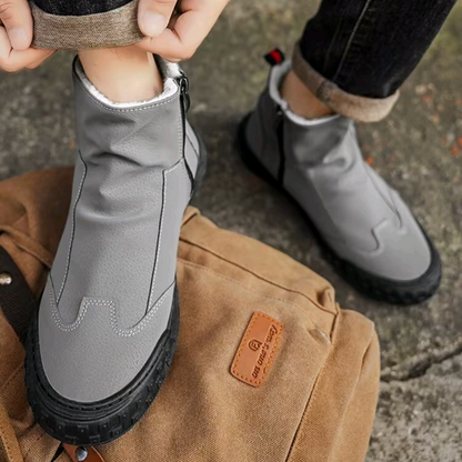 Men's Wool-Lined Zipper Boots