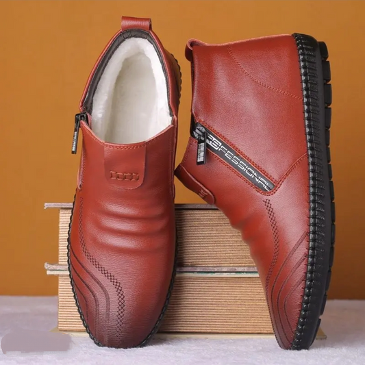 Handcrafted Calfskin Fleece-Lined Boots