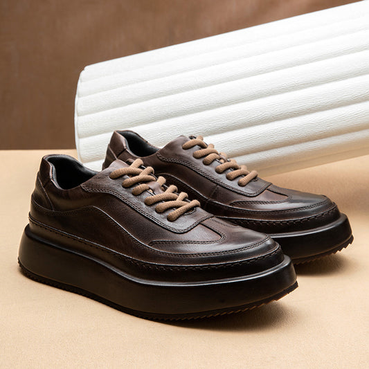 Men's New Retro Handmade Cowhide Business Casual Shoes