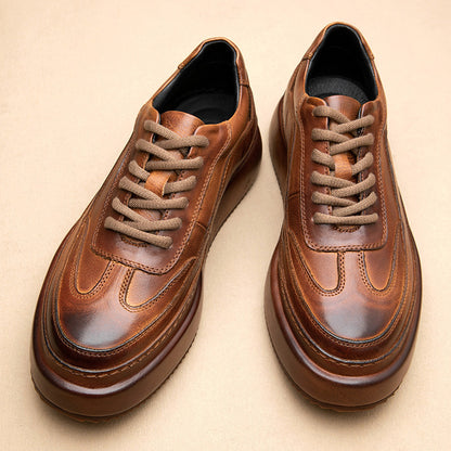 Men's New Retro Handmade Cowhide Business Casual Shoes