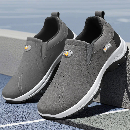 New Solid Color Suede Versatile Soft Sole Slip-on Casual Shoes