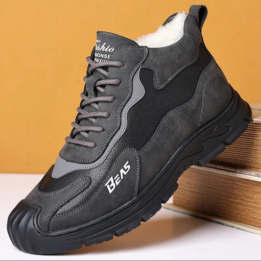 Men's Wool Fleece-Lined Lace-Up Shoes