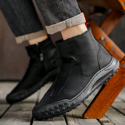 Men's Wool-Lined Zipper Boots