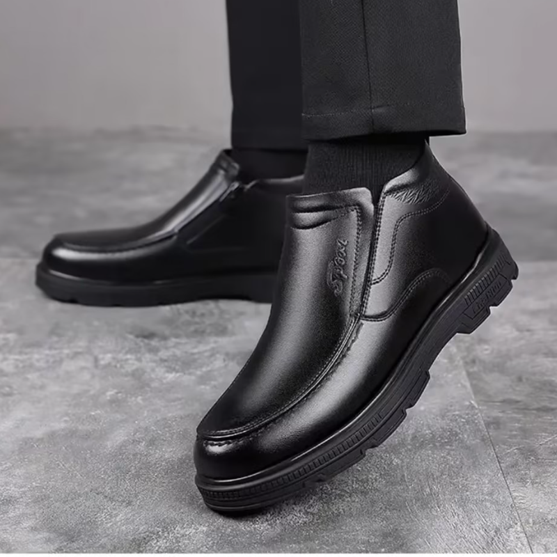 Genuine Leather Soft-Sole Thermal Boots