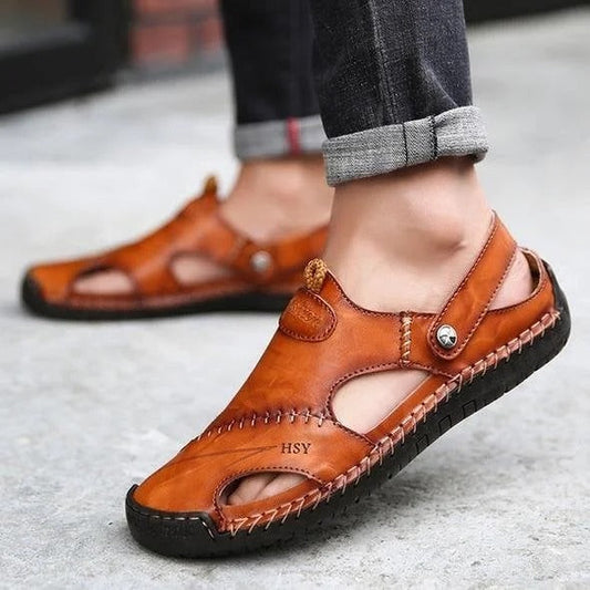 🔥Limited Time Offer 49% OFF🔥Large Size Soft Leather Men's Breathable Outdoor Sandals