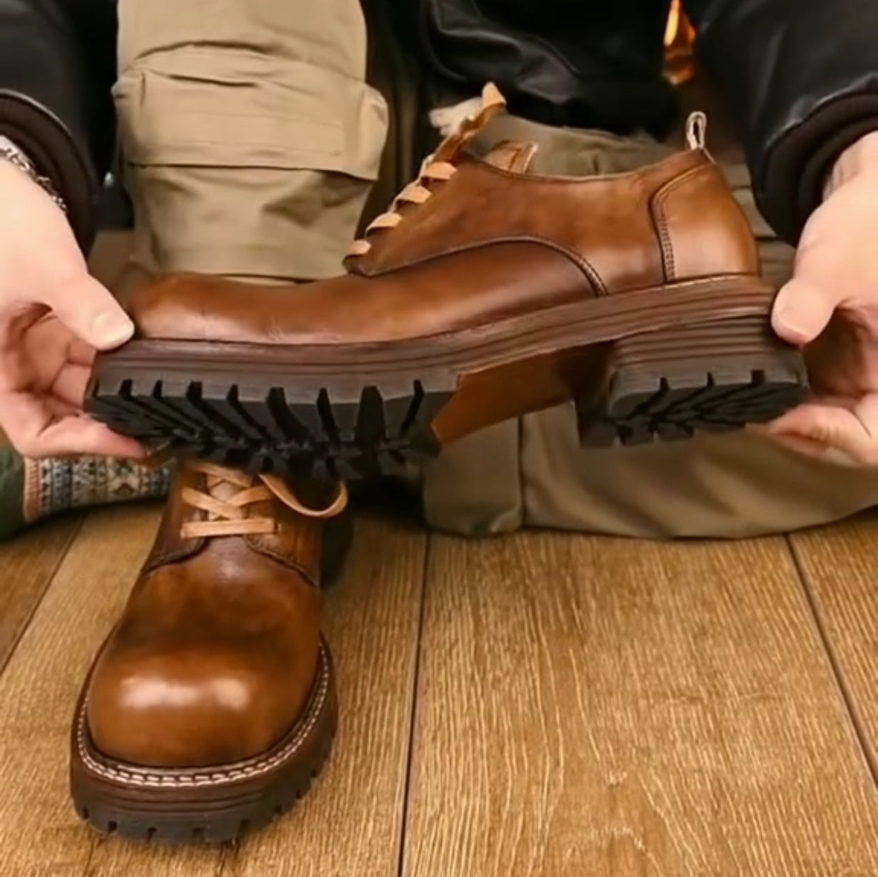 Men's Classic Vintage Genuine Cowhide Casual Shoes