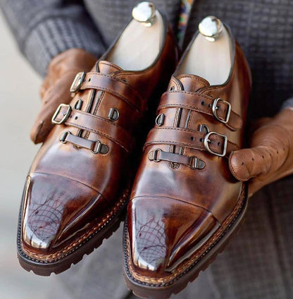 Art Monk Double Button Shoes