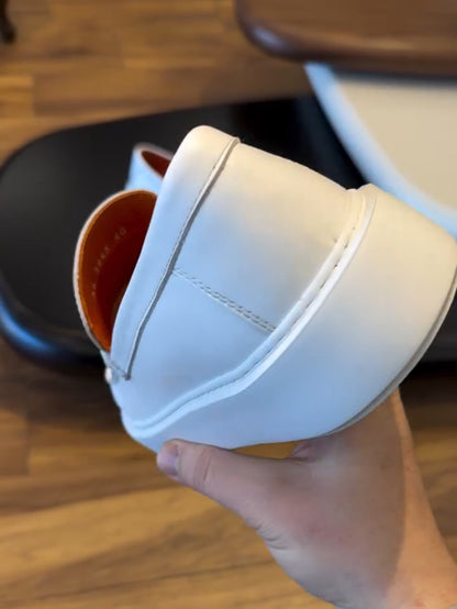 New Handmade Genuine Leather Slip-on Casual Shoes
