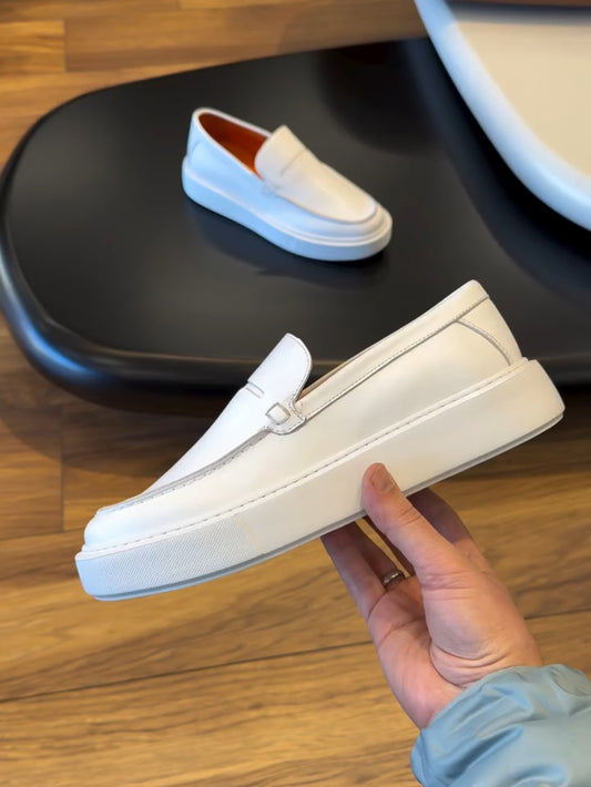 New Handmade Genuine Leather Slip-on Casual Shoes
