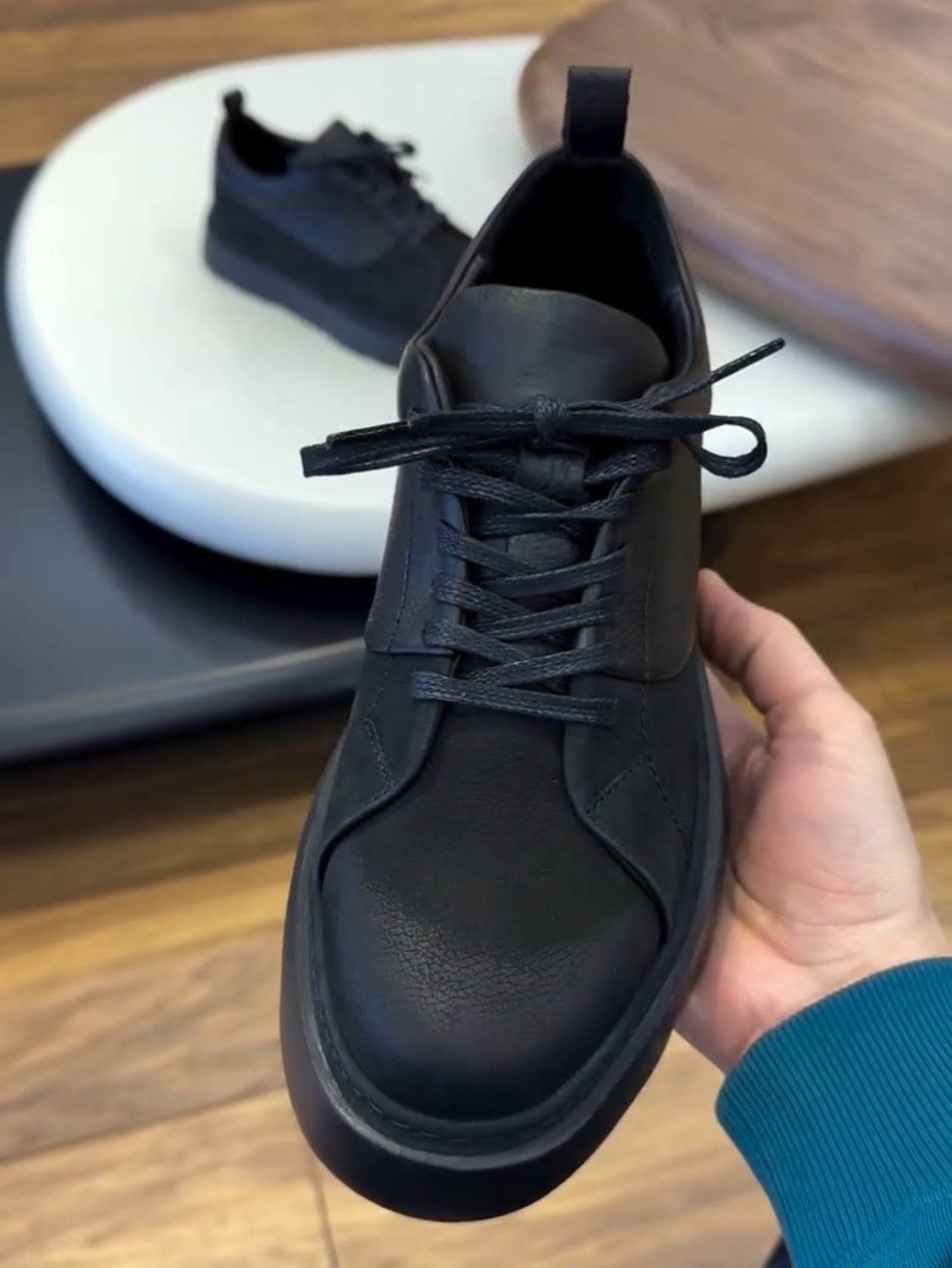 New Suede&Leather Thick-soled Casual Shoes