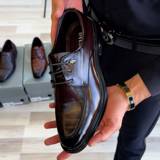 Men's Classic Soft Leather Derby Shoes