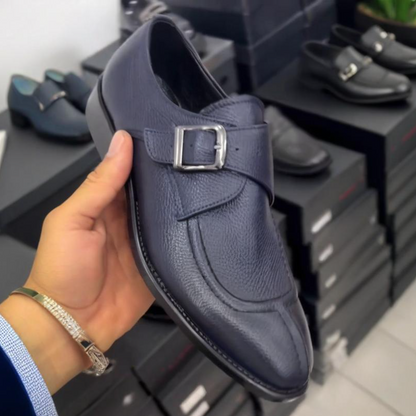 Soft Leather Monk Straps Shoes