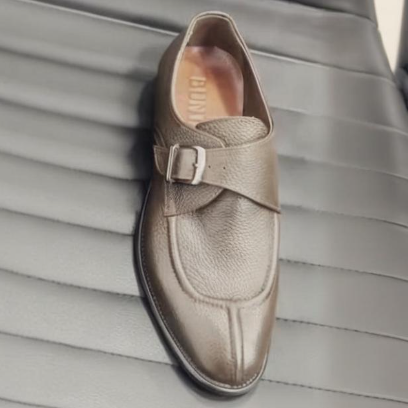 Soft Leather Monk Straps Shoes