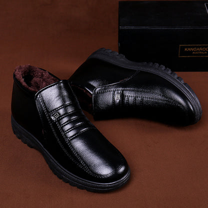 Men's Genuine Leather Warm Ankle Boots